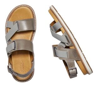 KEEN lana z-strap womens taupe leather sandal